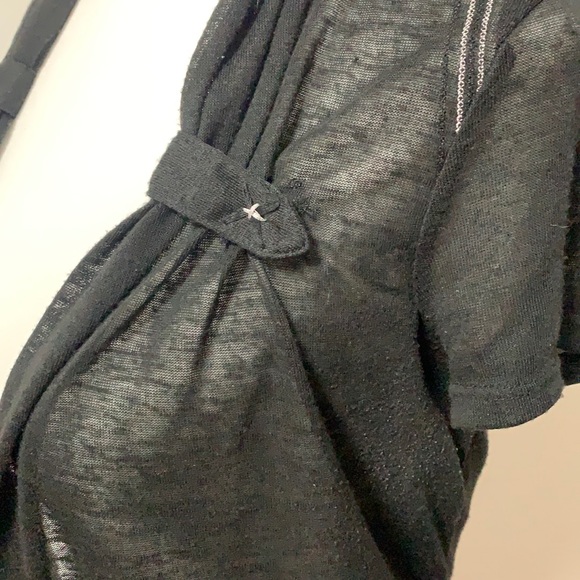 Vintage LMV Short-Sleeve Open Front Cardigan - Picture 6 of 12